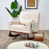 Serena Rocking & Nursing Chair - Biscuit Bouclé And Walnut